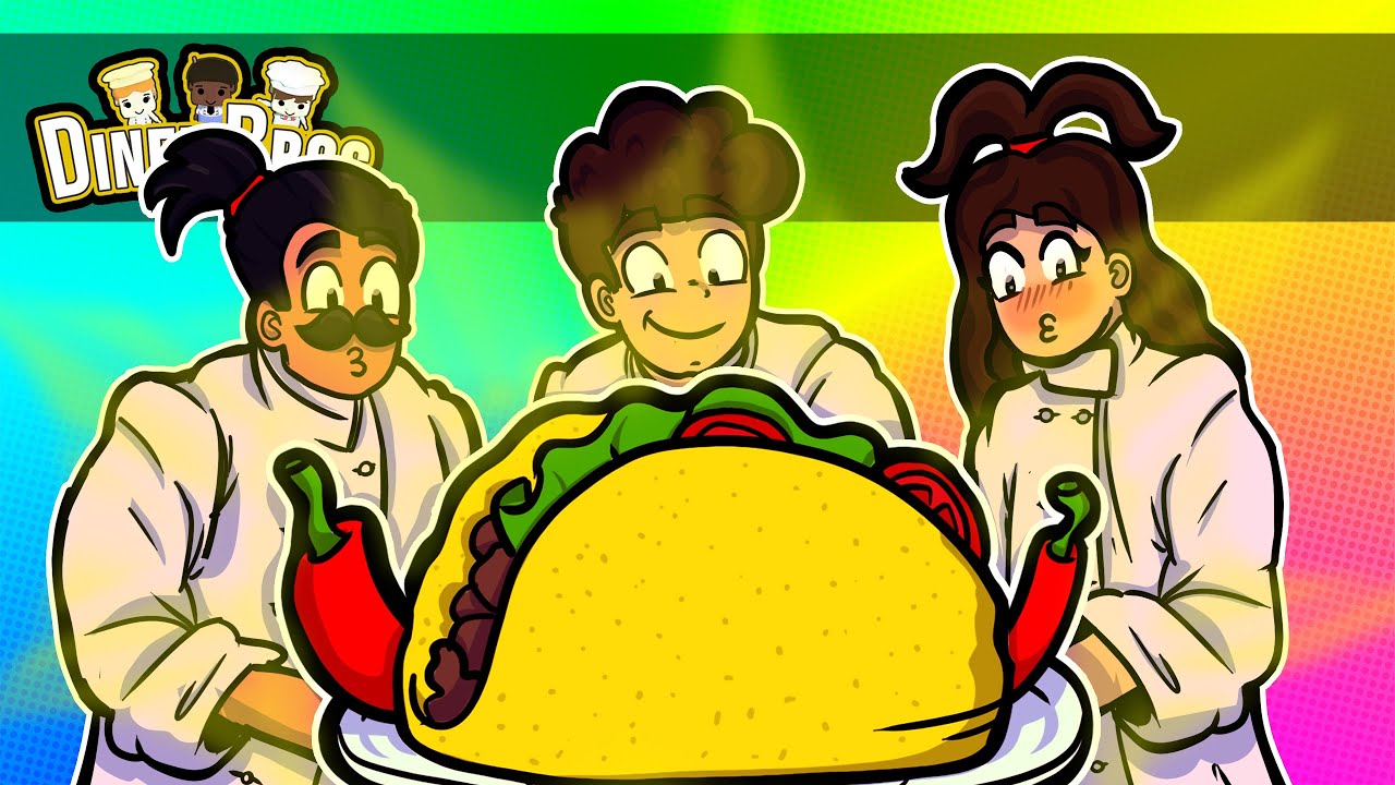🔥 EKIPA(DO)NOSI JEDZENIE - WERSJA DUŻE TACO! | DINER BROS FUNNY MOMENTS