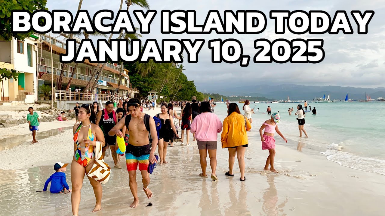 Look! This is Boracay on January 10, 2025 VERY NICE WEATHER #philippines #boracay #sunsetview
