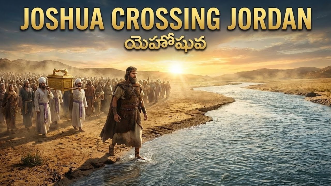 యెహోషువ యొర్దాను| JOSHUA CROSS JORDAN #telugubiblestories #joshua #BibleStories #christianmovies