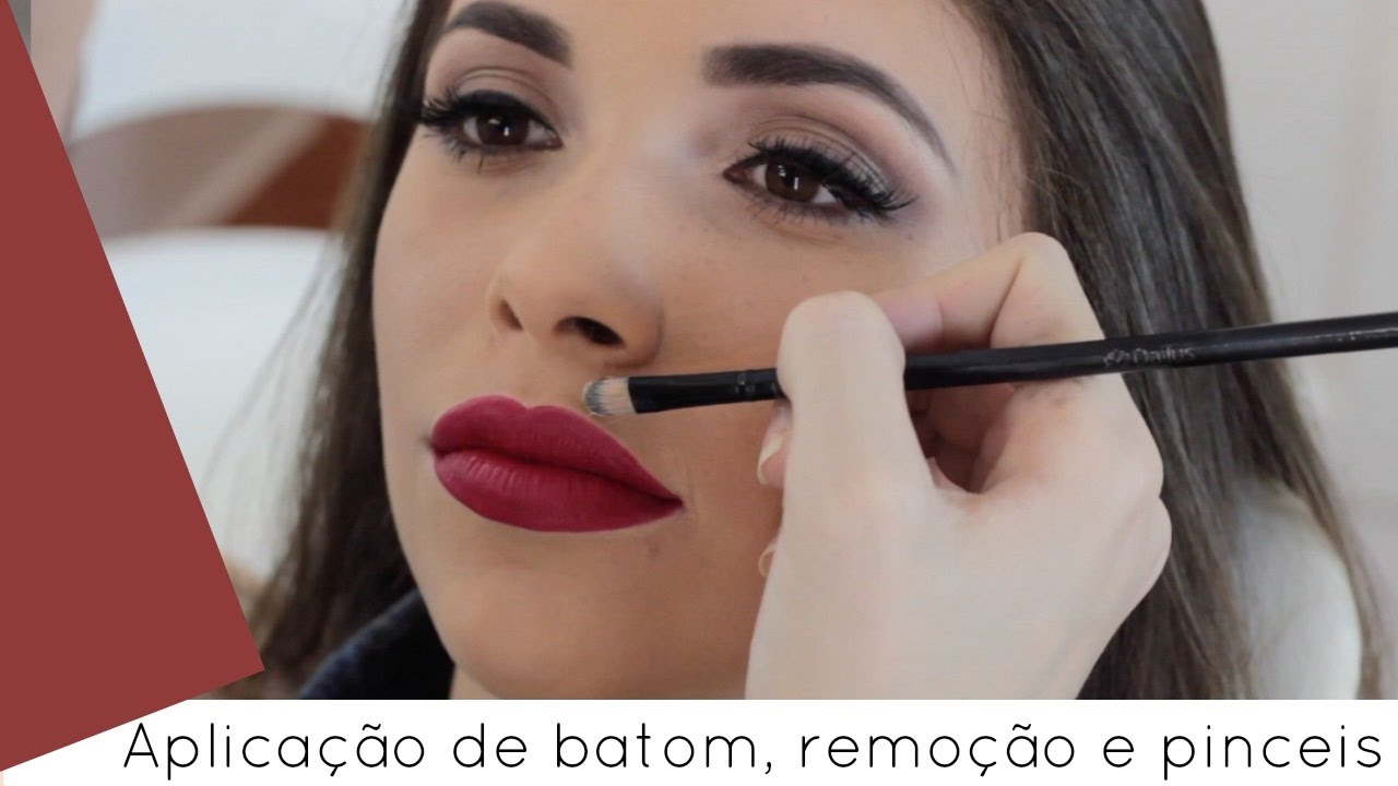 APLICAÇÃO DE BATOM EM BALA E LIQUIDO + PINCEIS  | Amanda Pastore (Part. MAQUIADOR INICIANTE)