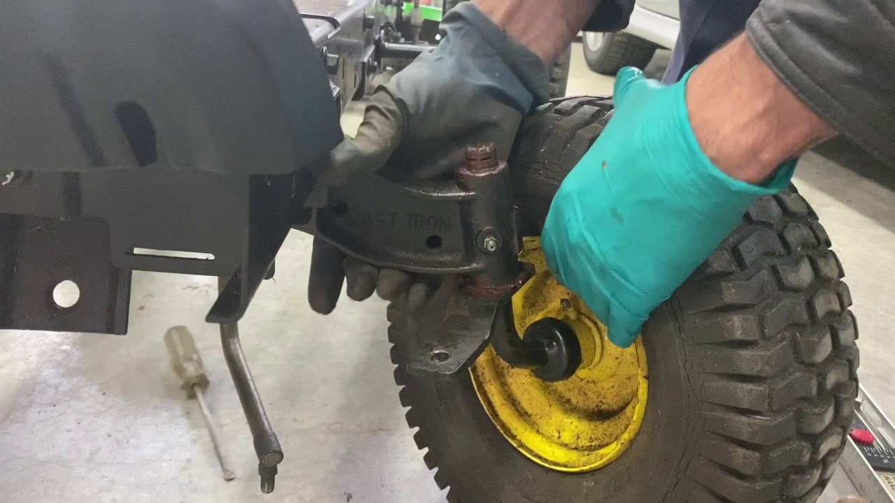 How to do a wheel Alignment on your John Deere 100 series Lawn Tractor Mower