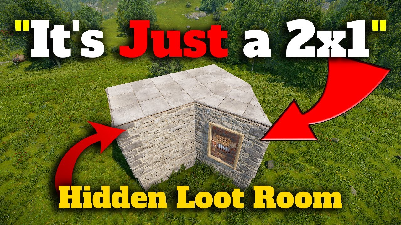 Окончательный дизайн базы Rust Solo: открытие скрытой комнаты с добычей Pixel Gap