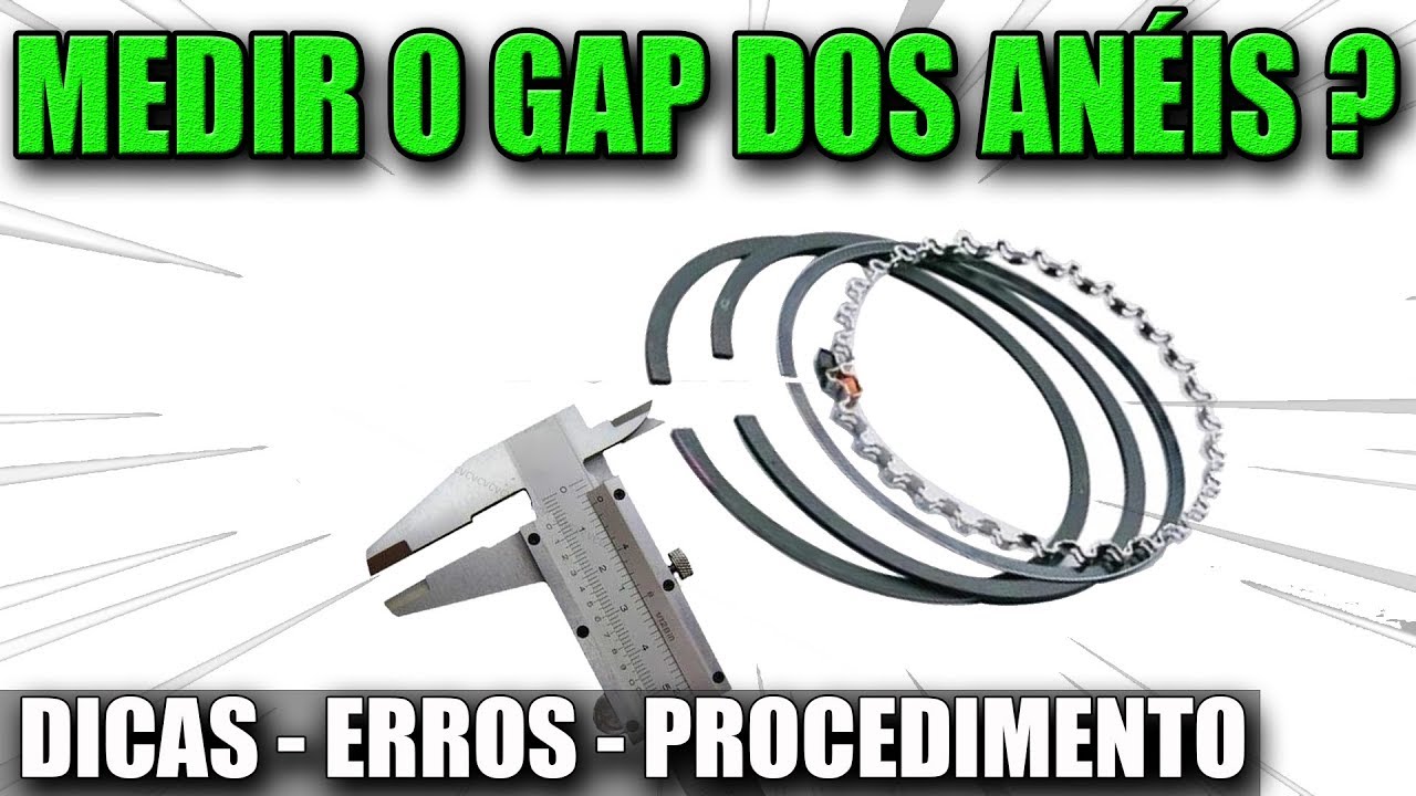 Como medir a folga ( GAP ) dos Anéis de Segmentos ? ( Mecanica de Motores ) - Milan Dark