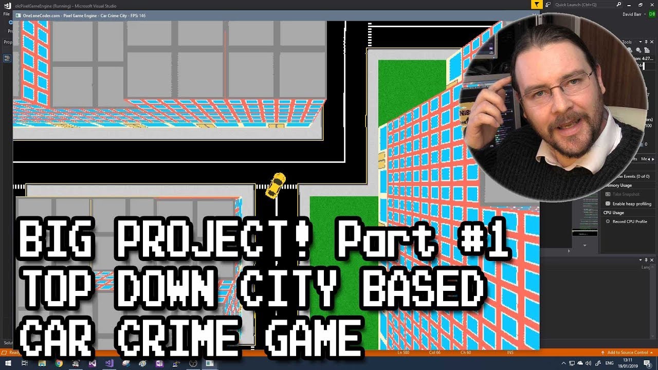 BIG PROJECT! Top Down City Based Car Crime Game #1