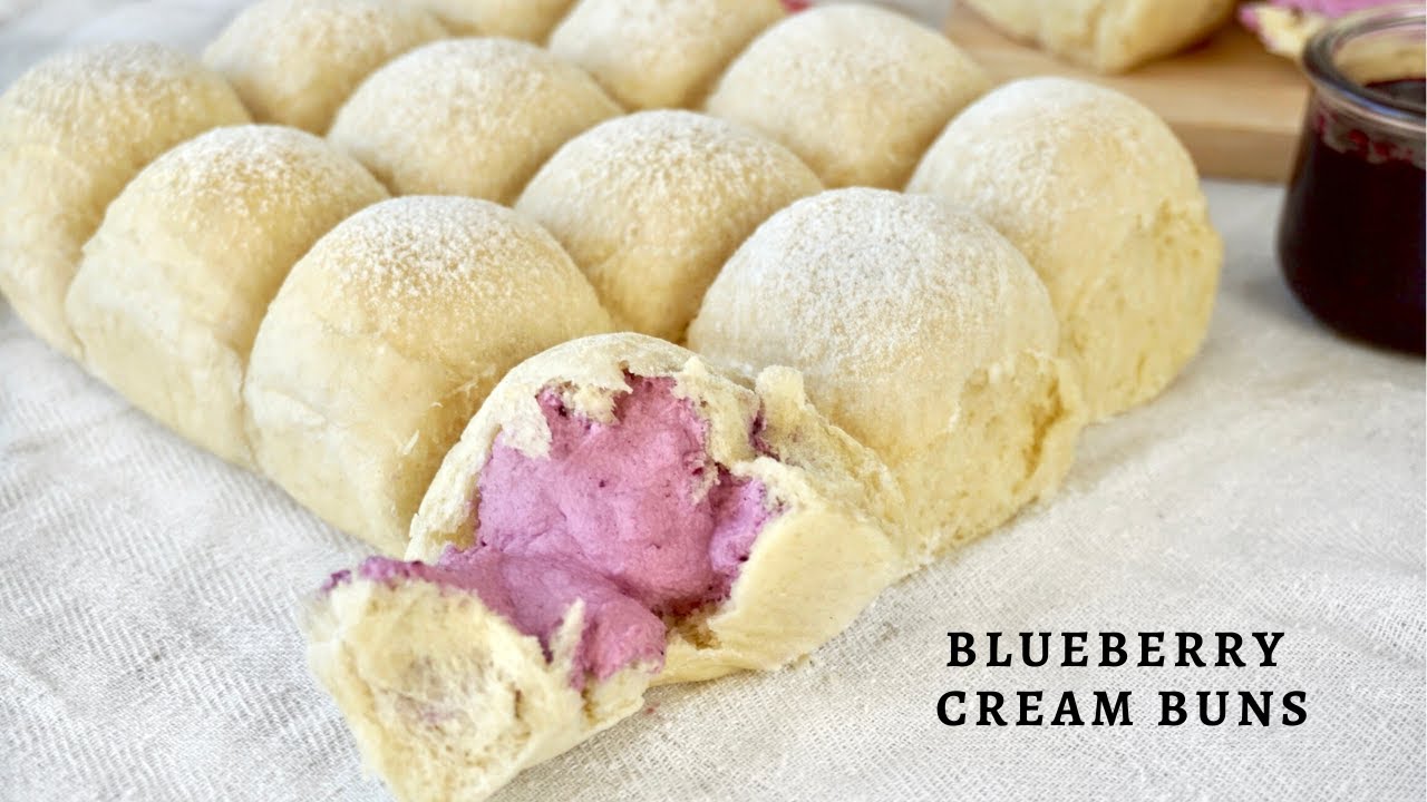 Blueberry Cream Buns