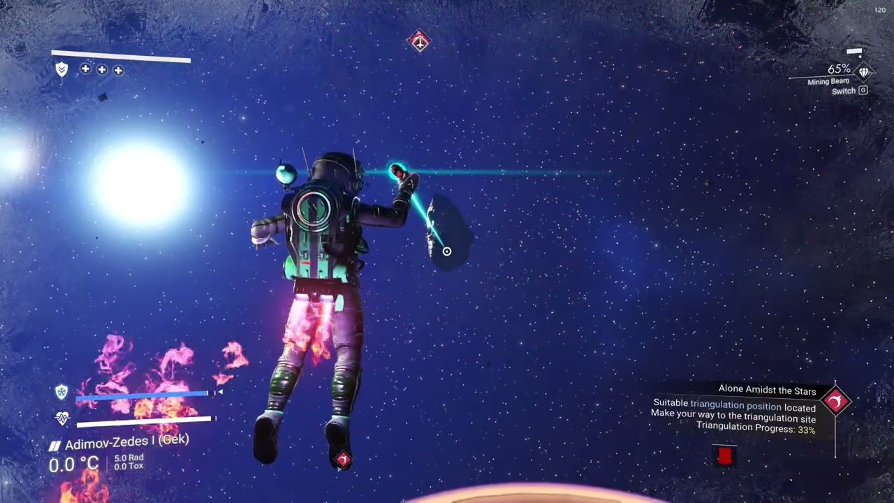 no man's sky landing without spaceship