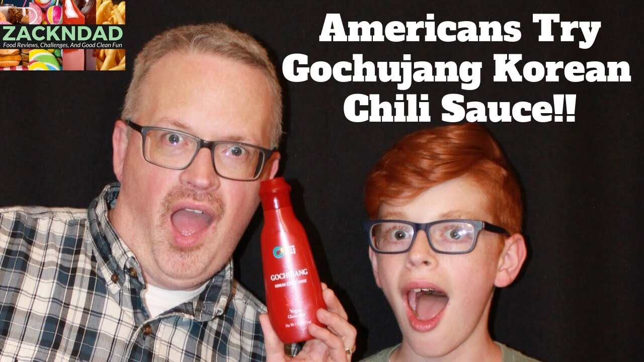 Americans Try Gochujang Korean Chili Sauce!! | ZacknDad