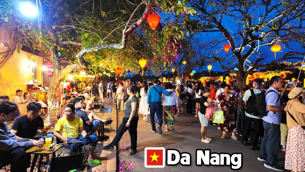 Da Nang Vietnam - HOI AN Insane Crowd Tonight EVERYONE IS HERE Feels Like A Real Festival