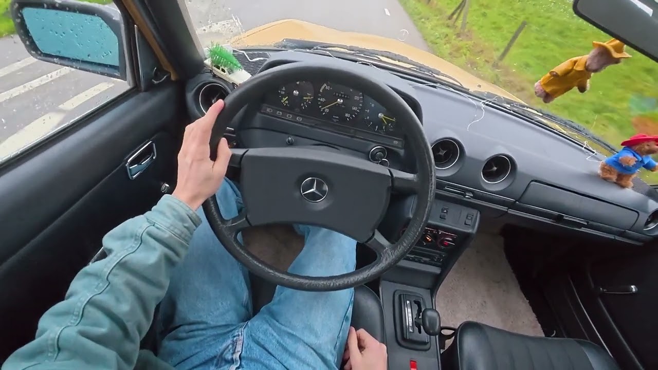 За рулём Mercedes W123 1979 года выпуска (прямой комментарий)