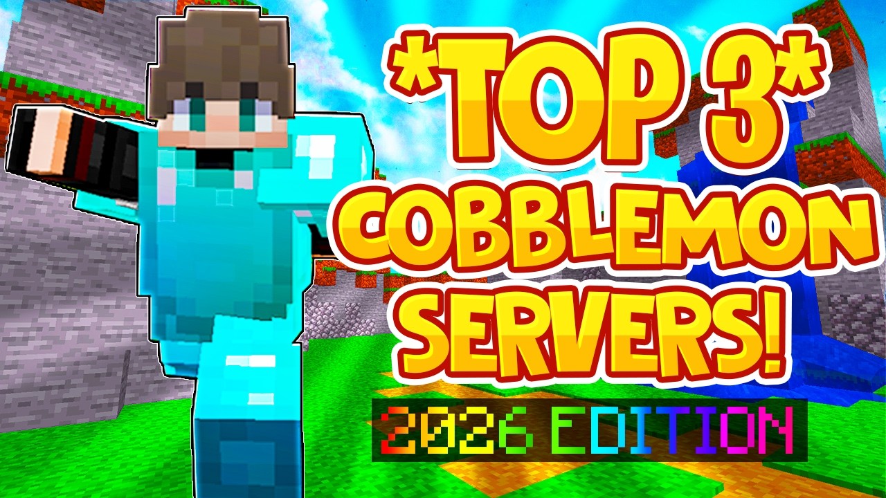 TOP 3 COBBLEMON SERVERS *2026* | Best Minecraft COBBLEMON SERVER