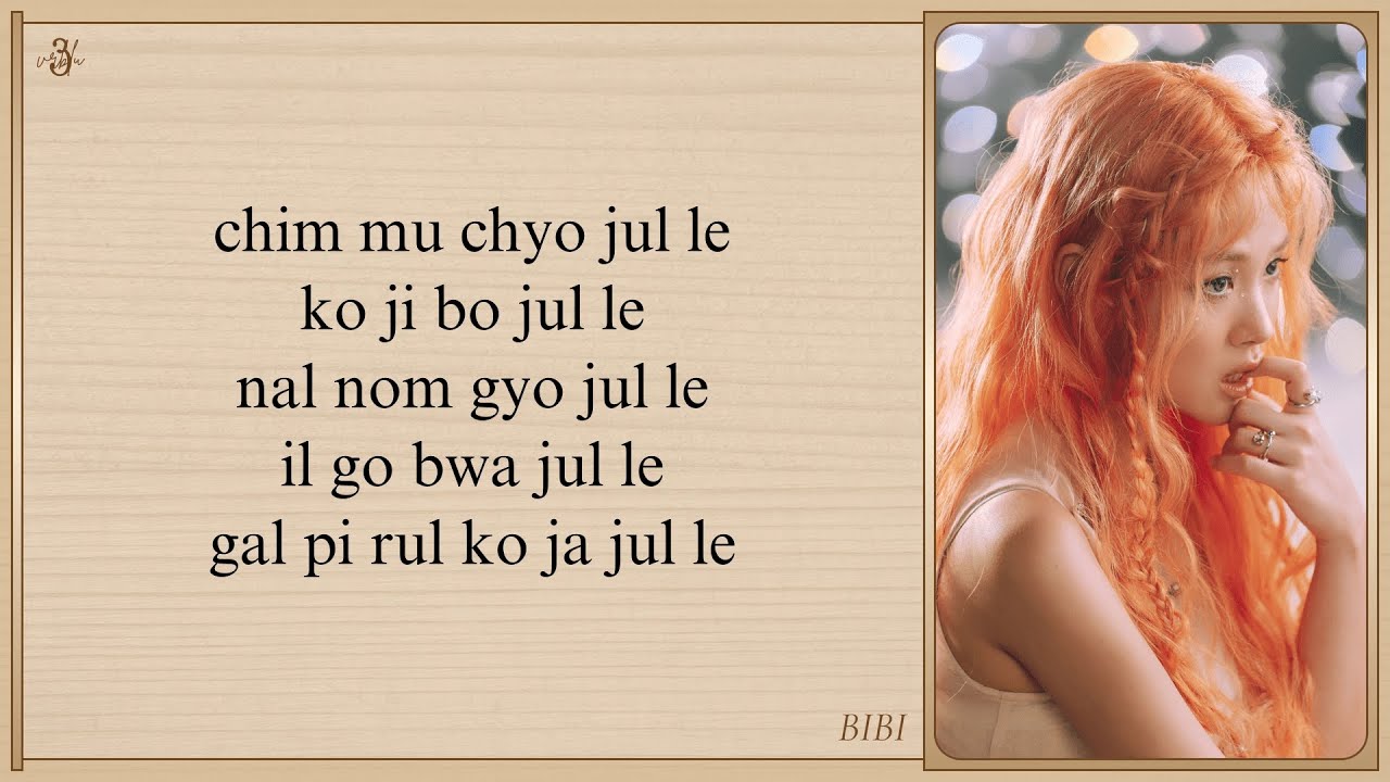 BIBI 'Scott and Zelda' Easy Lyrics