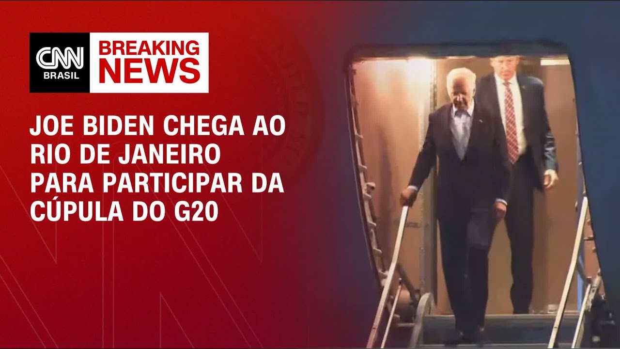 Joe Biden chega ao Rio de Janeiro para participar da Cúpula do G20 | AGORA CNN