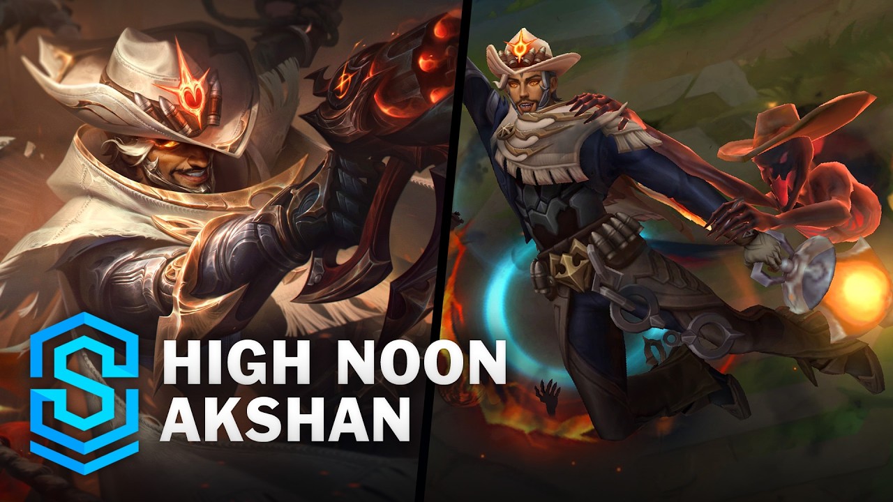 High Noon Akshan Skin Spotlight - Pre-Release - PBE Preview - League of Legends