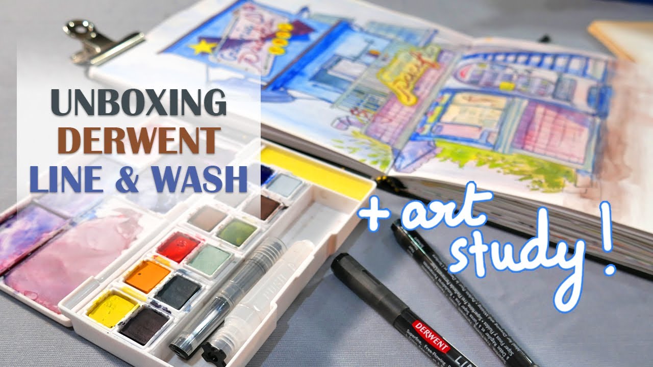 Derwent Line and Wash set Review + Studying another artist