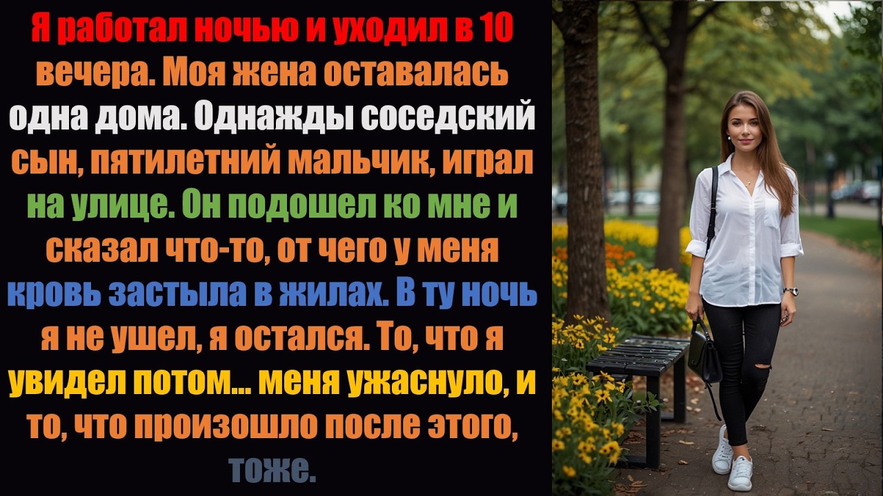 Пятилетний сын соседа подошел и сказал: «Дядя, каждый вечер, когда тебя нет дома, что-то происход..