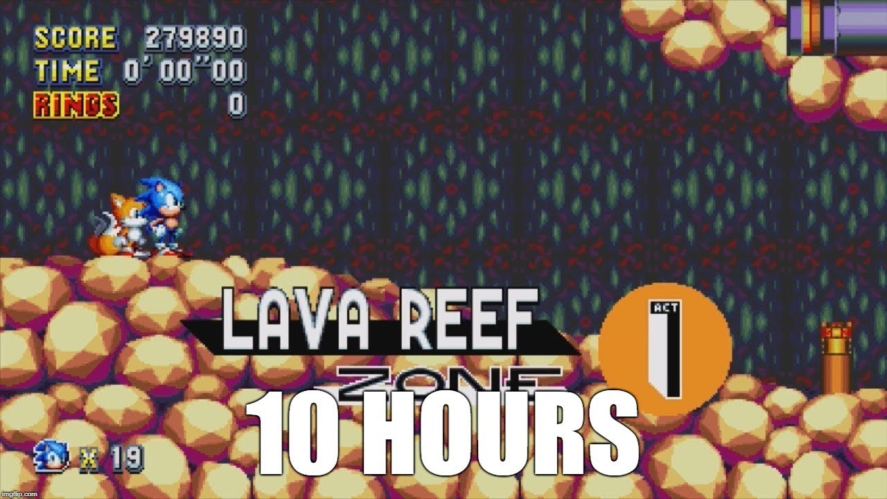 Sonic Mania - Lava Reef Zone Act 1 Extended (10 Hours)