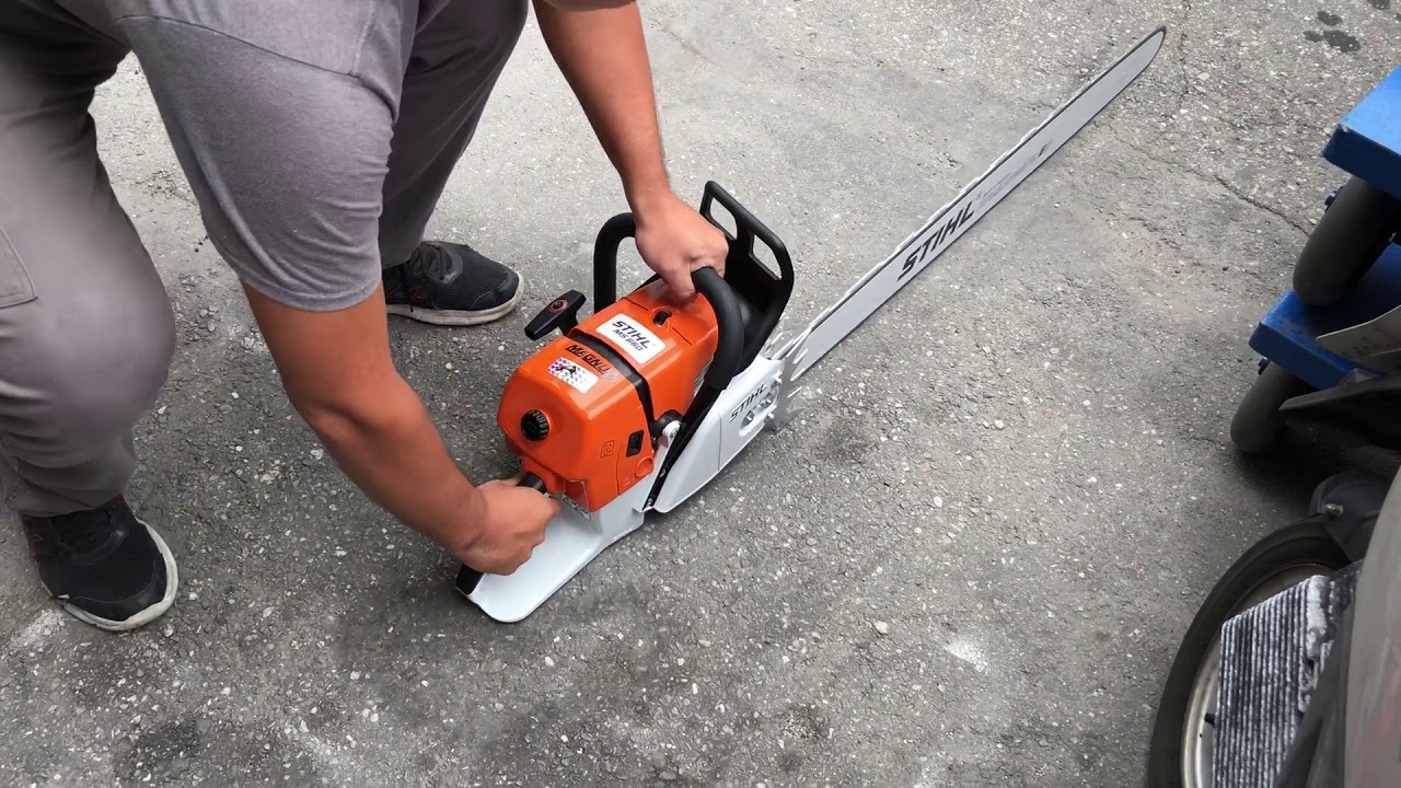 【花蓮源利】德國製造 STIHL 鏈鋸 鍊鋸 MS660 066 啟動 測試 悅耳的引擎聲