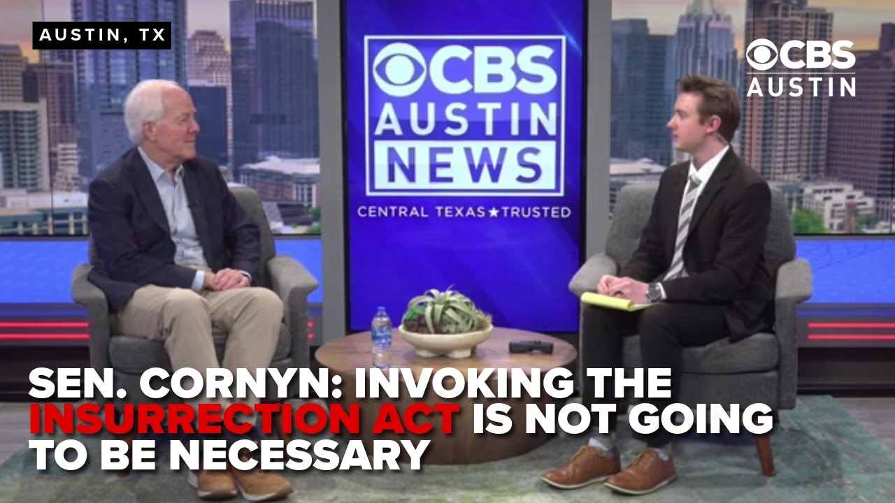 FULL INTERVIEW: Sen. John Cornyn discusses immigration, ICE and the Insurrection Act amid protests