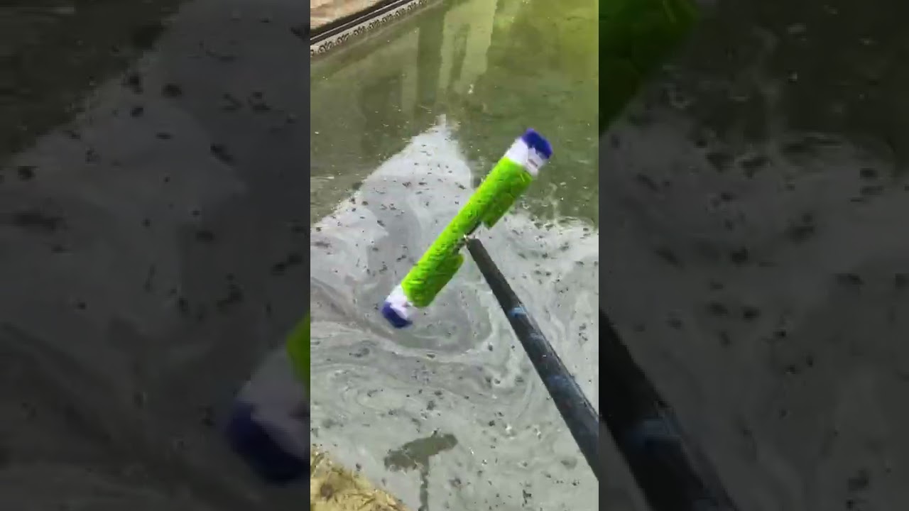 No talking! Just sounds! Green-clean! #shorts #thep00lguy #satisfying #oddlysatisfying