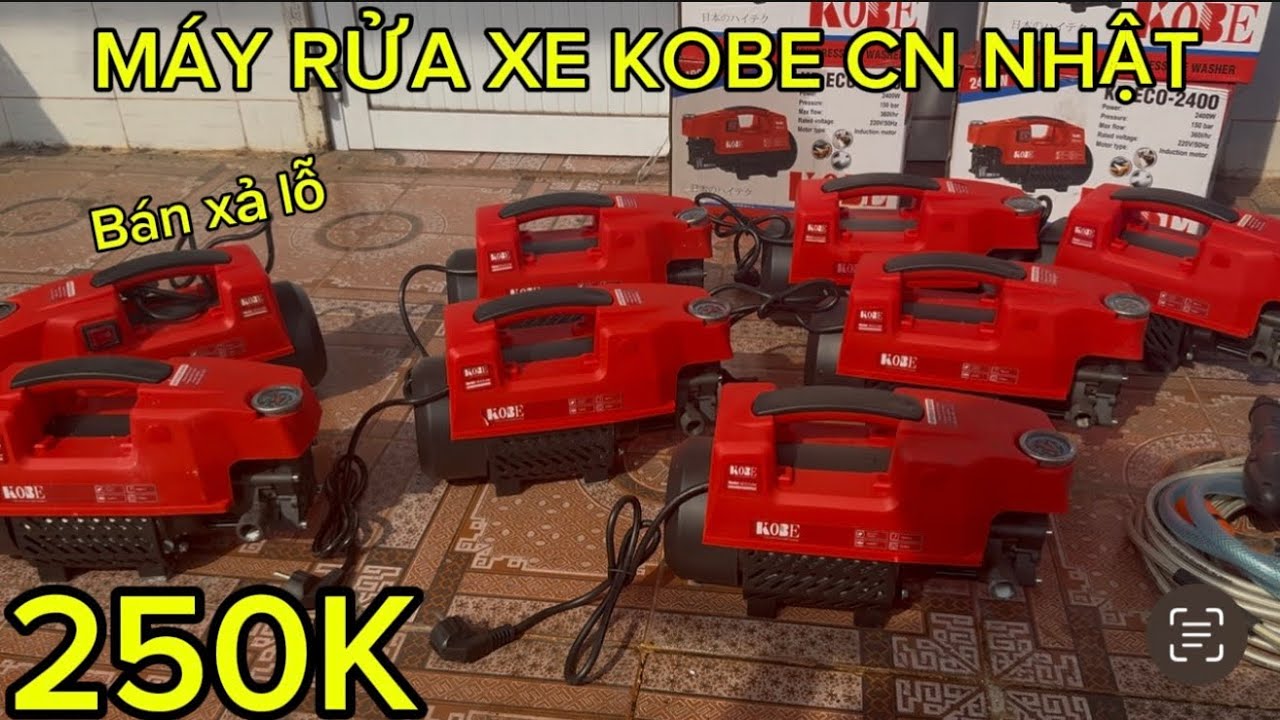💥💥MÁY RỬA XE KOBE CN NHẬT BẢN,HÀNG CÔNG TY CHÍNH HÃNG,MÔ TƠ CẢM ỨNG TỪ,CHẾ ĐỘ TỰ NGẮT AN TOÀN,GIÁ RẺ