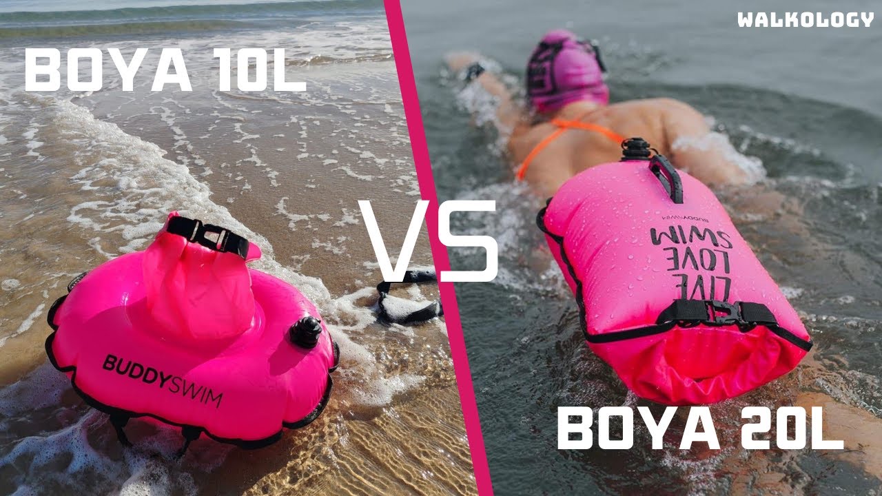 Comparando Boya BuddySwim 10L vs 20L para Aguas Abiertas.