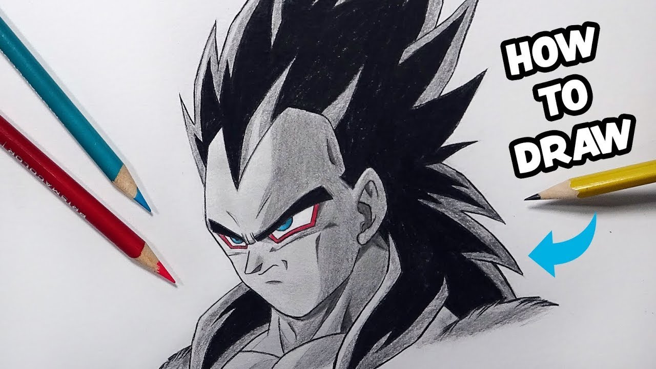 SSJ4 Vegeta Paint Sketch | Dragon Ball Fan Art 🎨🔥
