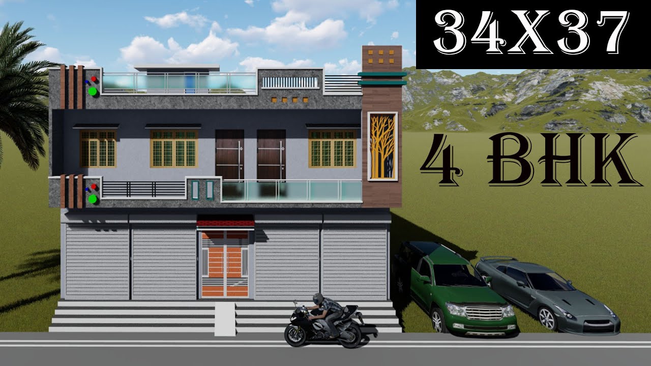 34 BY 37 SHOP PLAN ## 34X37 HOUSE PLAN  ## 34X37 ME SHOP KAISE BNAYE