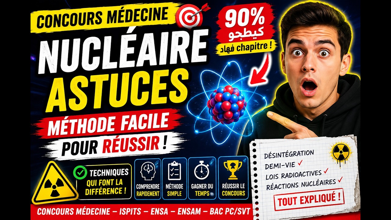 Les astuces des concours -Révision de nucleaire -مراجعة مركزة في النووي