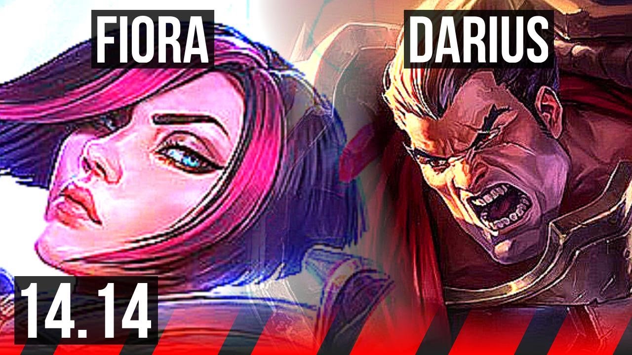 FIORA vs DARIUS (TOP) | 10 solo kills, 46k DMG, 500+ games | EUW Challenger | 14.14