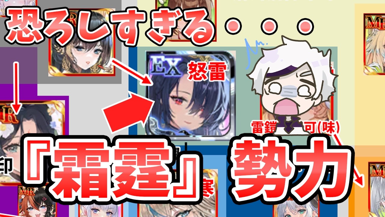 【放置少女】今１番暴れている『霜霆』の勢力がこちらです。恐ろしいメンツ。