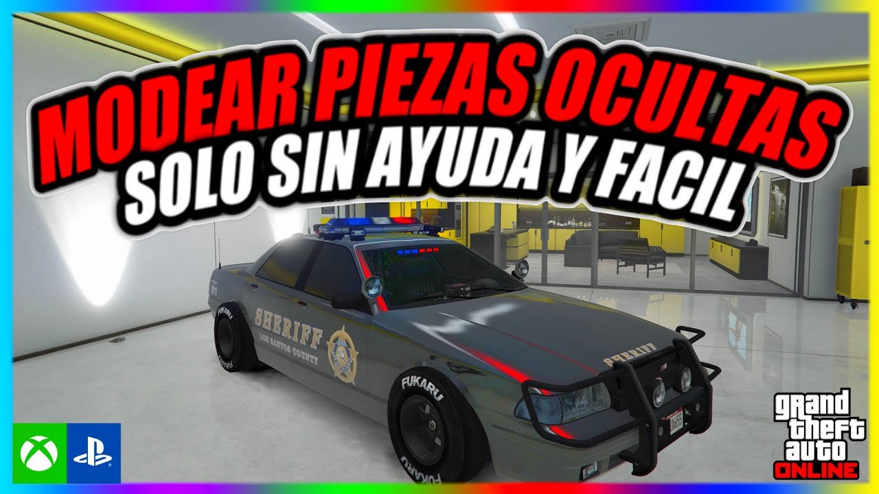 NUEVO! COMO MODEAR COCHES SOLO SIN AYUDA con *PIEZAS Y LUCES OCULTAS* en GTA 5 Online