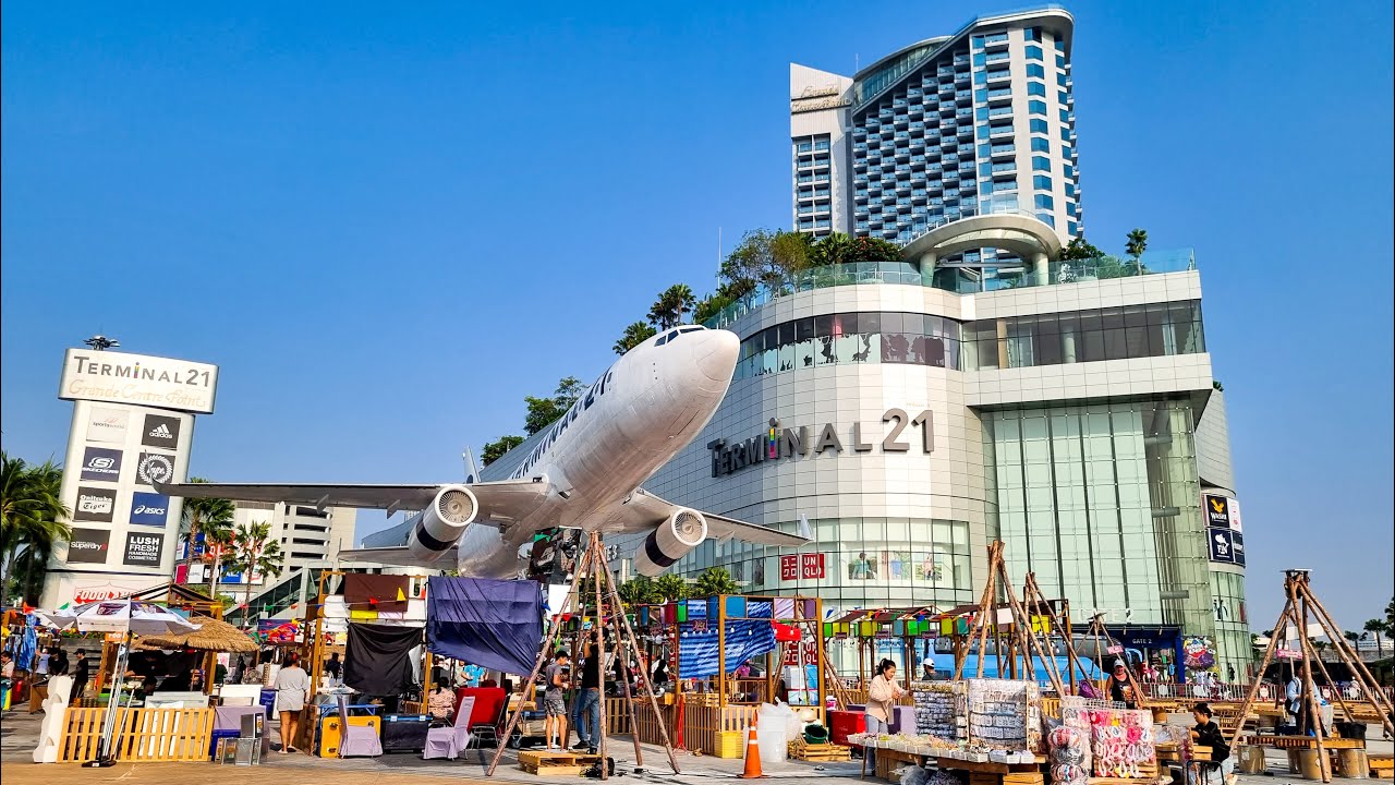 Terminal 21 - Shopping Mall, Pattaya, Thailand 🇹🇭 4K Walking Tour