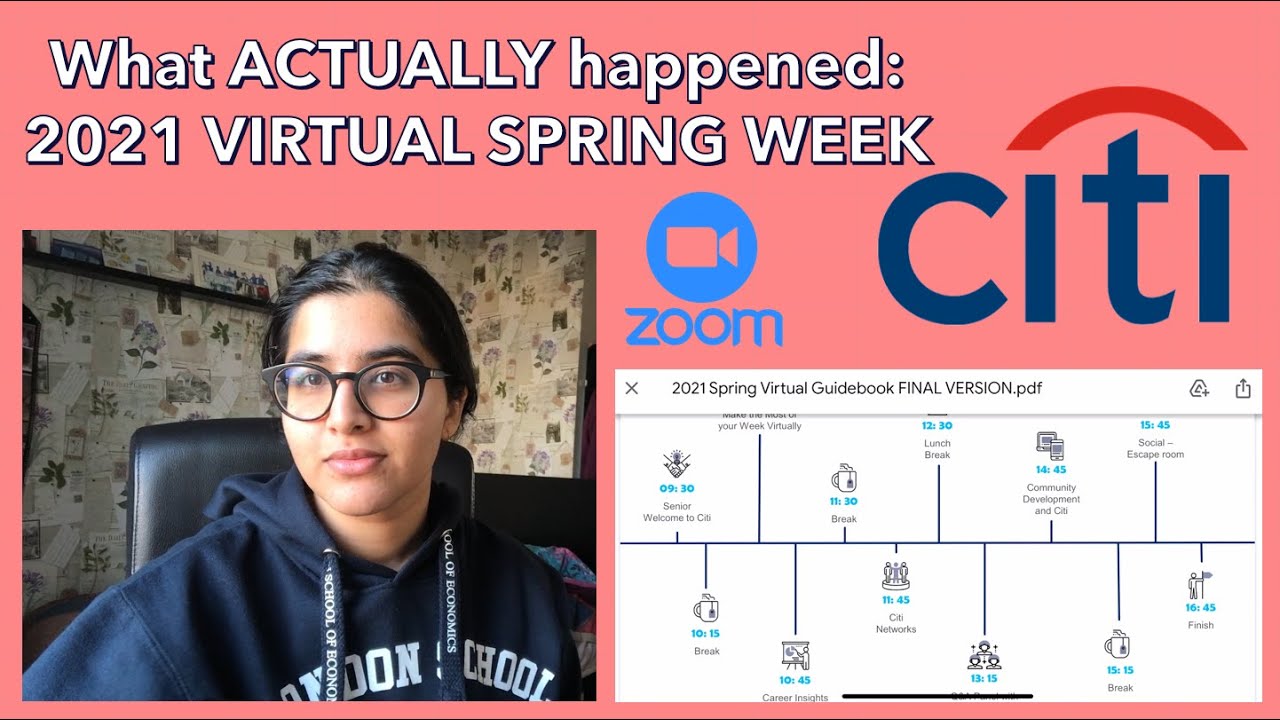 What did I ACTUALLY do in my VIRTUAL SPRING WEEK at CITI?!