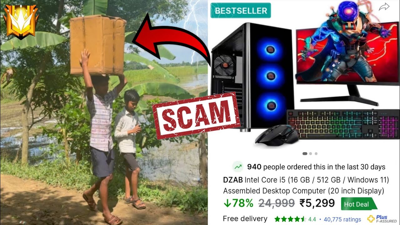 Buy full PC setup i7 16gb ram gt730 4gb graphic ⌨️ 🖱monitor DABAZ low-end chipest 🖥️ freefire gaming