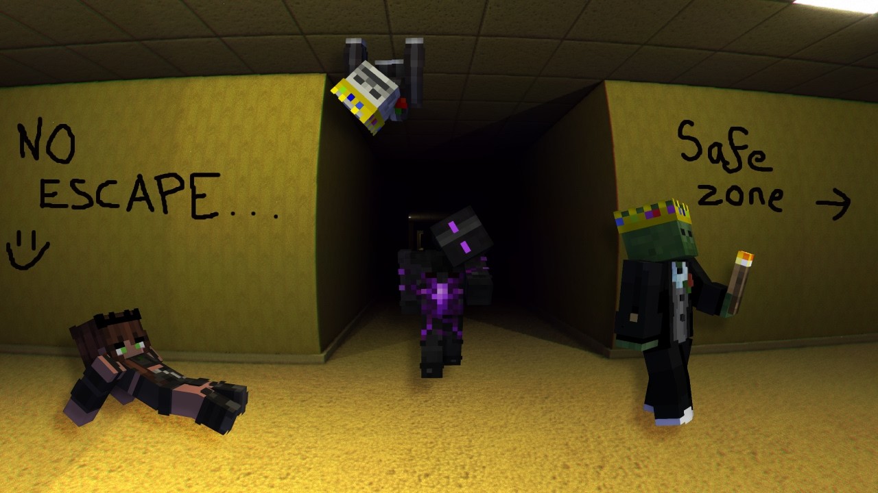 Can 4 Idiots Escape The Minecraft Backrooms?