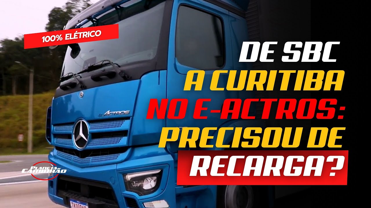 De São Bernardo a Curitiba no eActros. Precisou recarga?