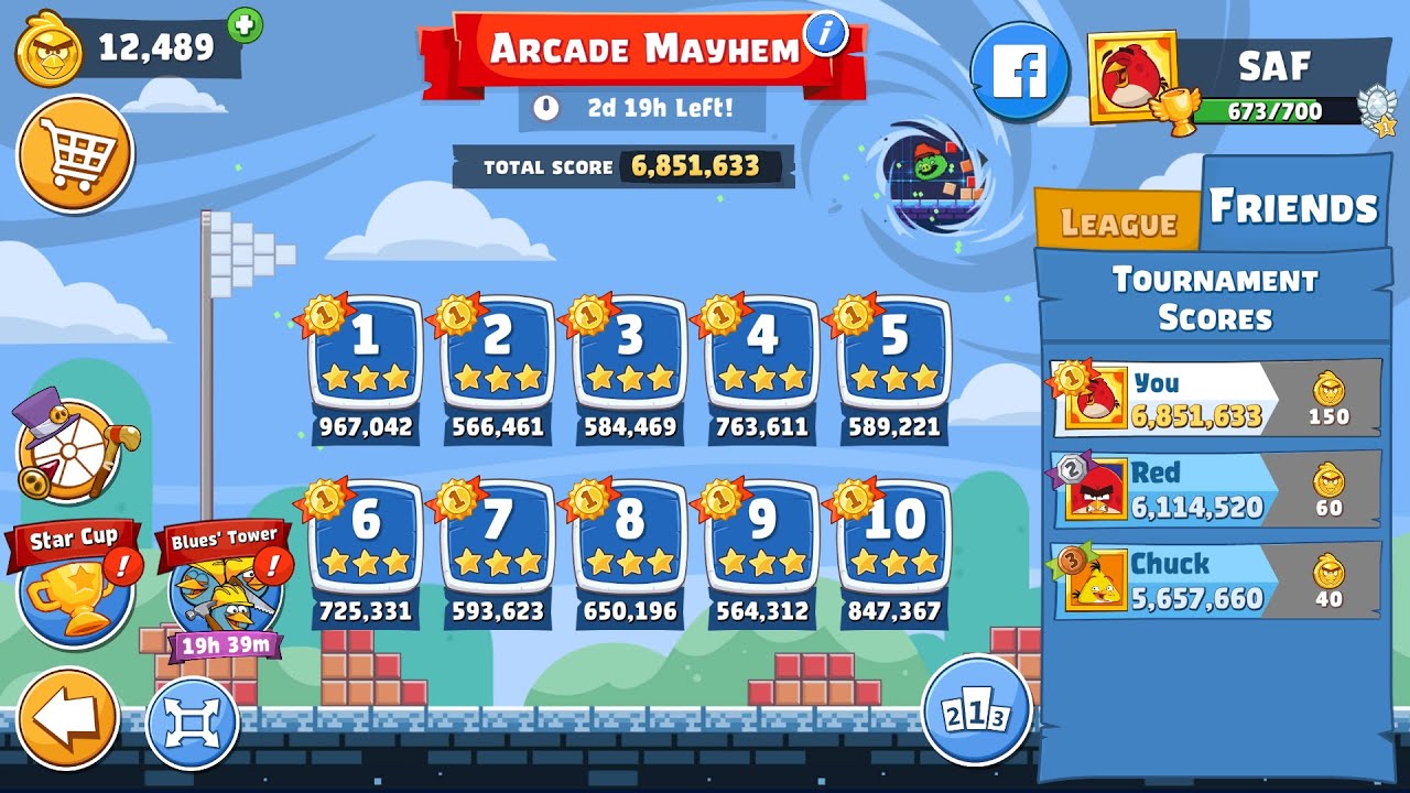 Angry Birds Friends. Arcade Mayhem. All levels 3 stars. Passage from Sergey Fetisov