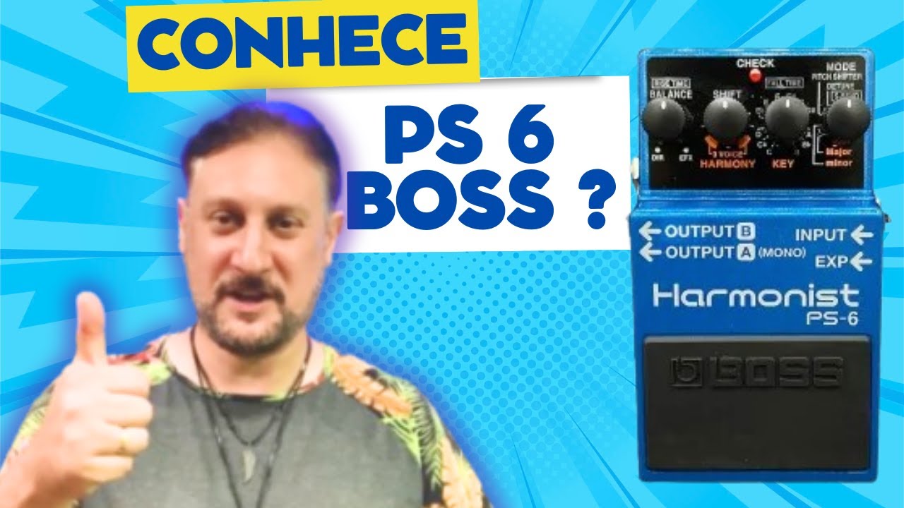 Como usar o pedal HARMONIST PS 6 BOSS - Pedal Boss PS 6 Harmonist - Pedal Pitch Shifter Boss