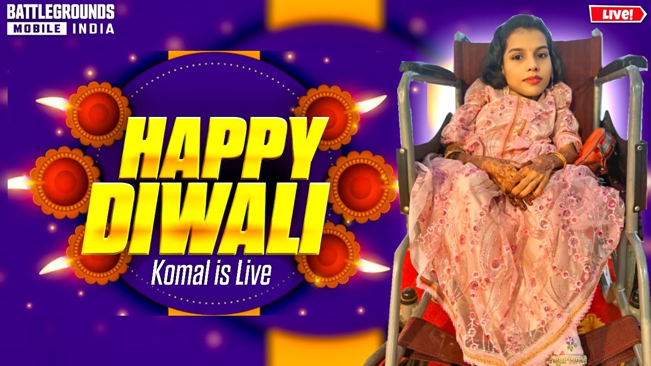 BGMI LIVE 🪔 HAPPY DIWALI EVERYONE 🎇 KOMAL YT #shortsfeed #shortslive