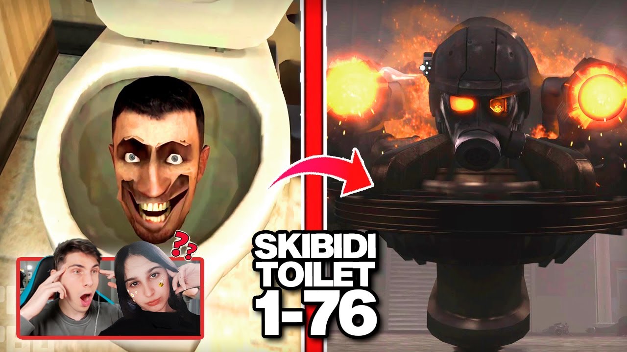 MI NOVIA REACCIONA A SKIBIDI TOILET POR PRIMERA VEZ *ÉPICO* | CAPITULO 1-76 THEKALO AceForce2