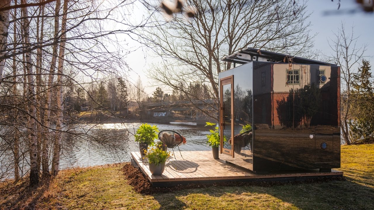 Kirami FinVision® -sauna M Zero with Solar Systems