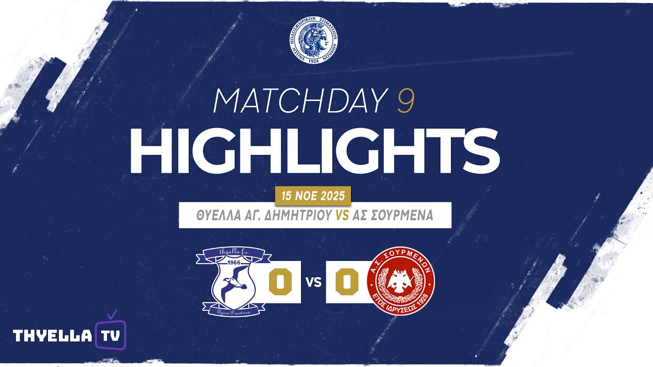 Θύελλα Αγ. Δημητρίου - ΑΣ Σούρμενα • 0-0 ► (Highlights)