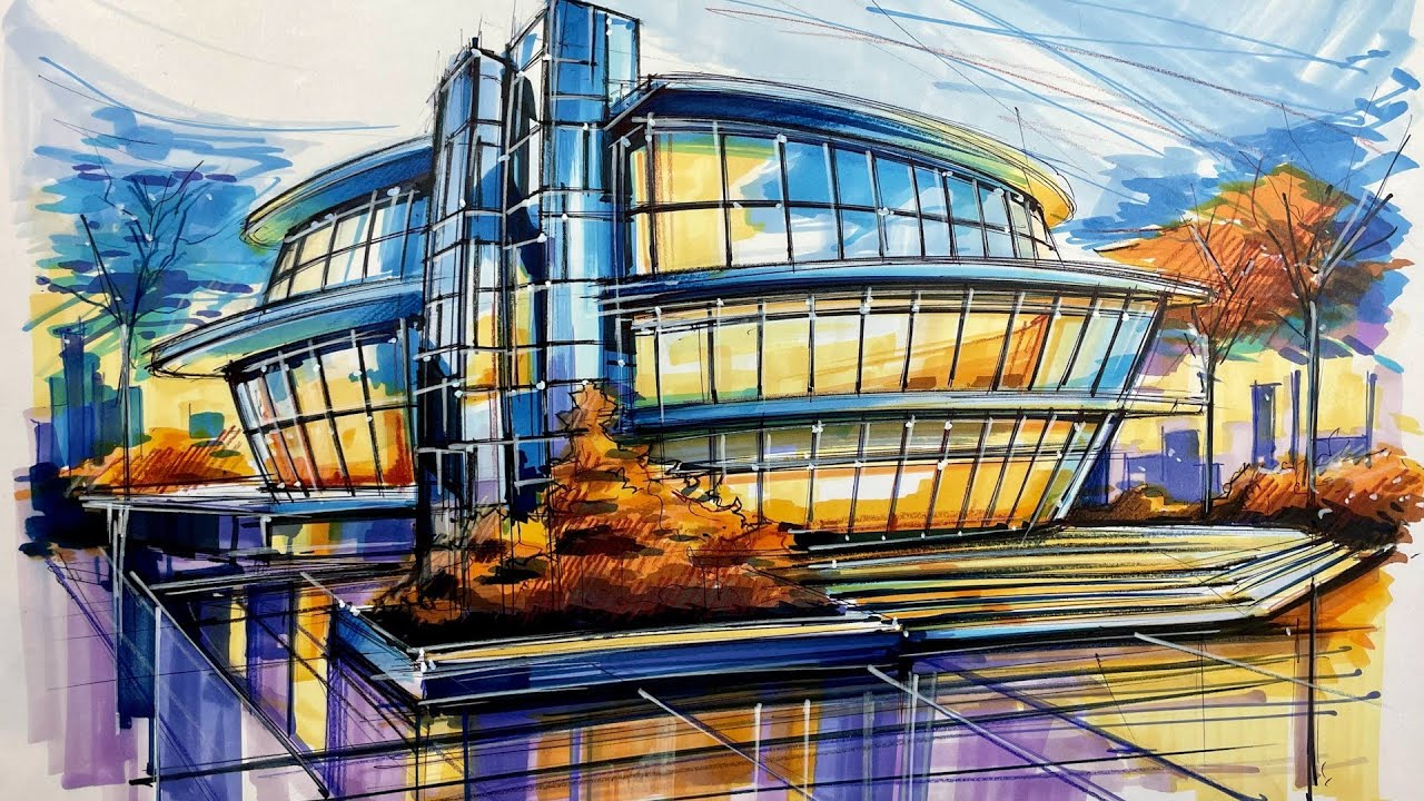 Architecture sketch / Concert hall version 2