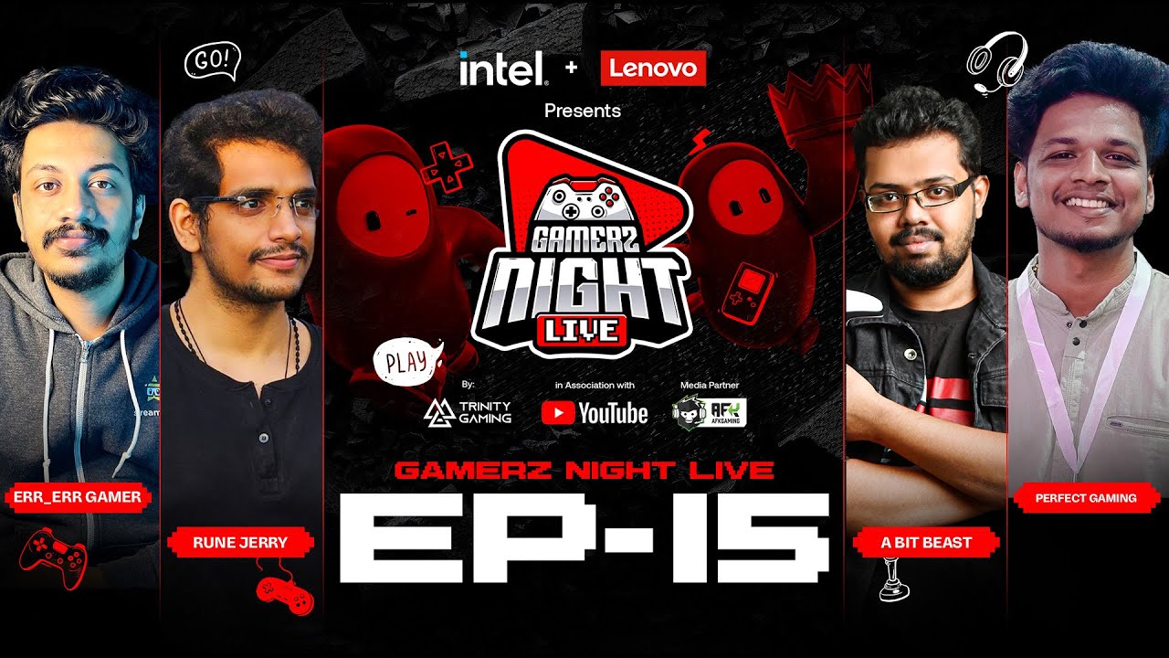 Gamerz Night Live | Episode 15 | rune jerry | err_err gamer | a bit beast  | @lenovolegion