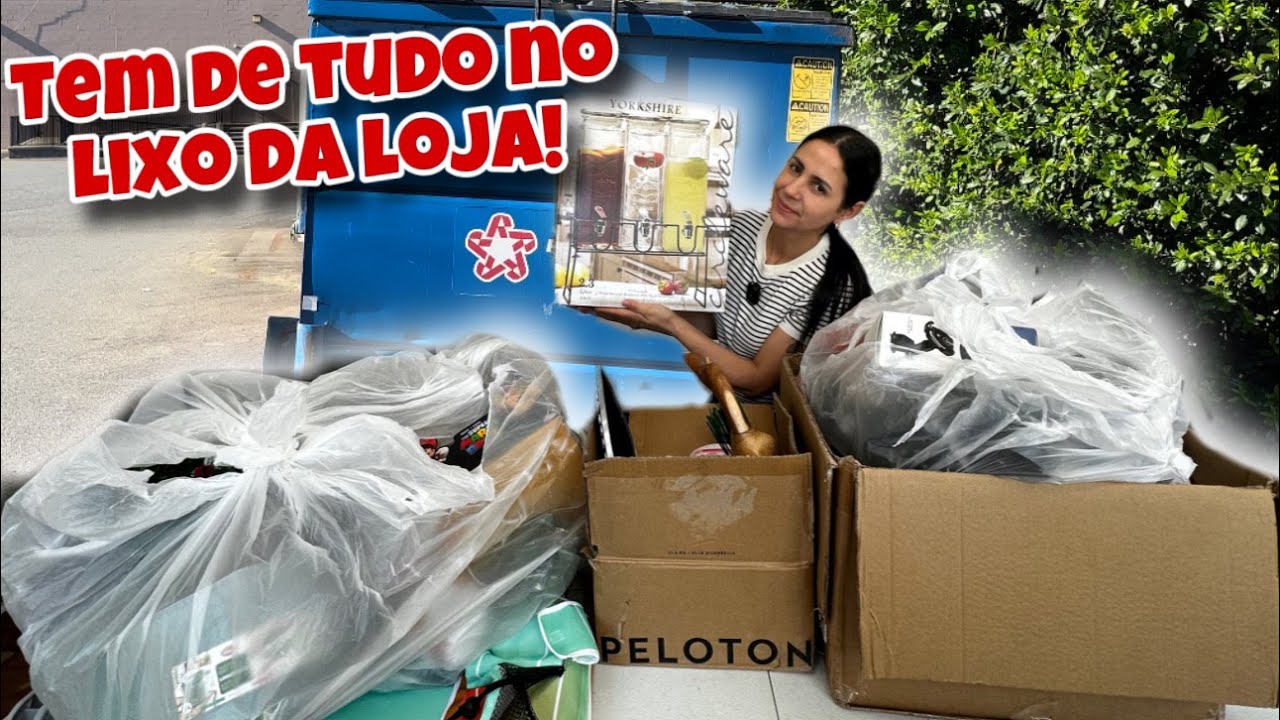 Tem de tudo no lixo da loja dos Estados Unidos!🇺🇸