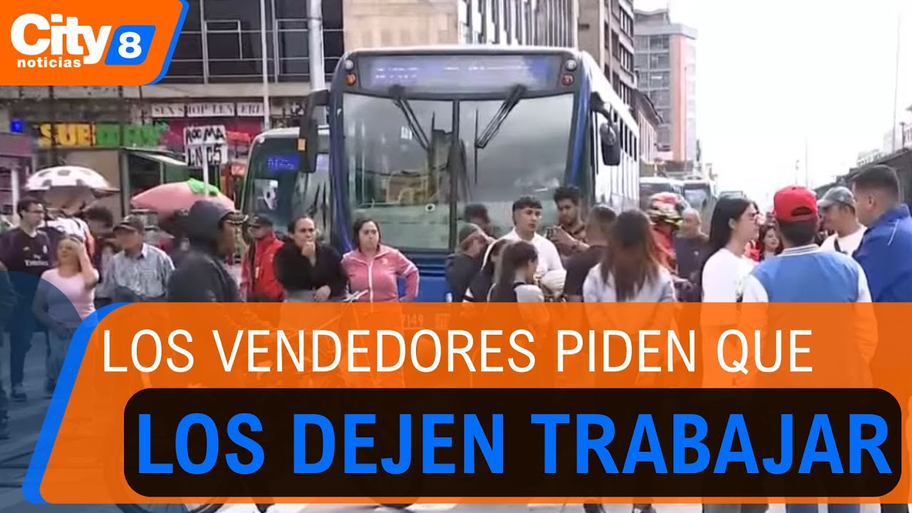 Protesta de vendedores informales bloqueó el centro por controles a pipetas de gas | CityTv