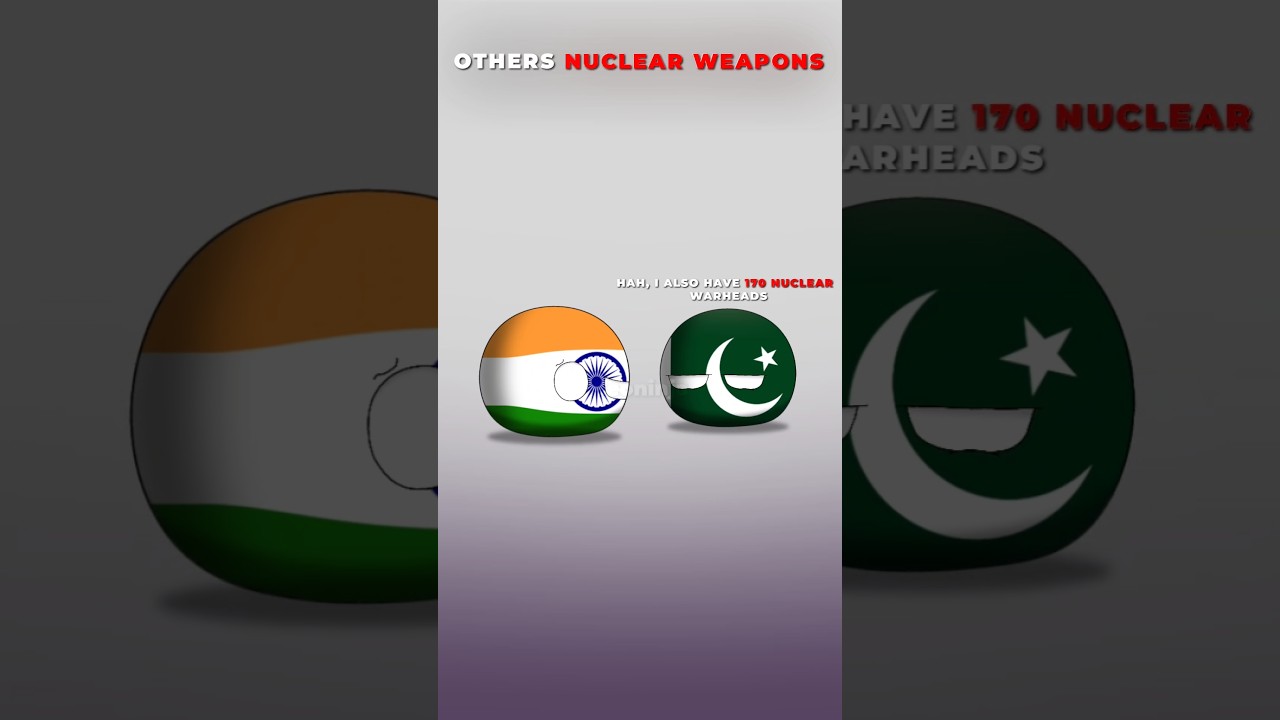 Other's Nuclear Weapons vs These Countries |#shorts #countryballs #india #usa #indonesia
