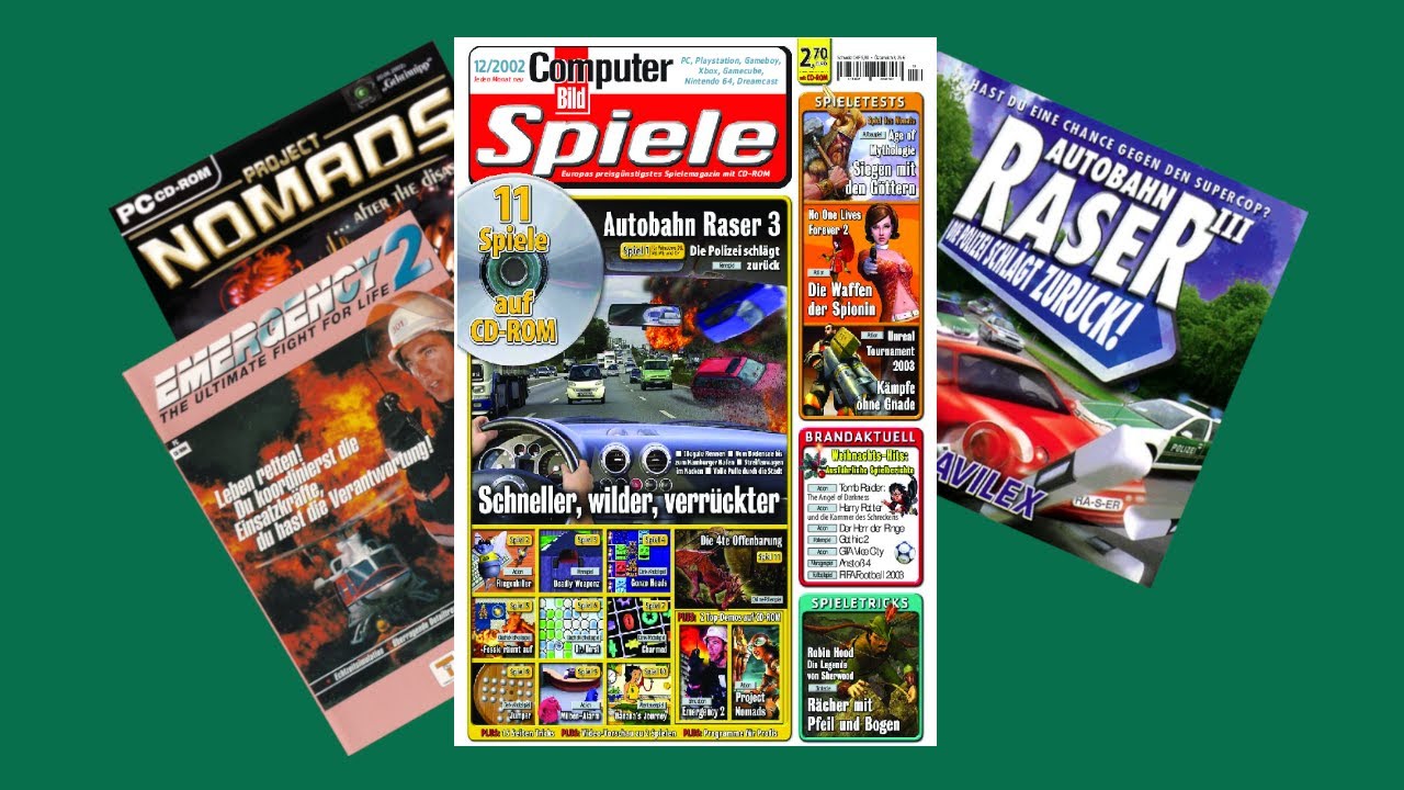 Die Computer Bild Spiele 12/2002 (1 CD mit Autobahnraser 3)