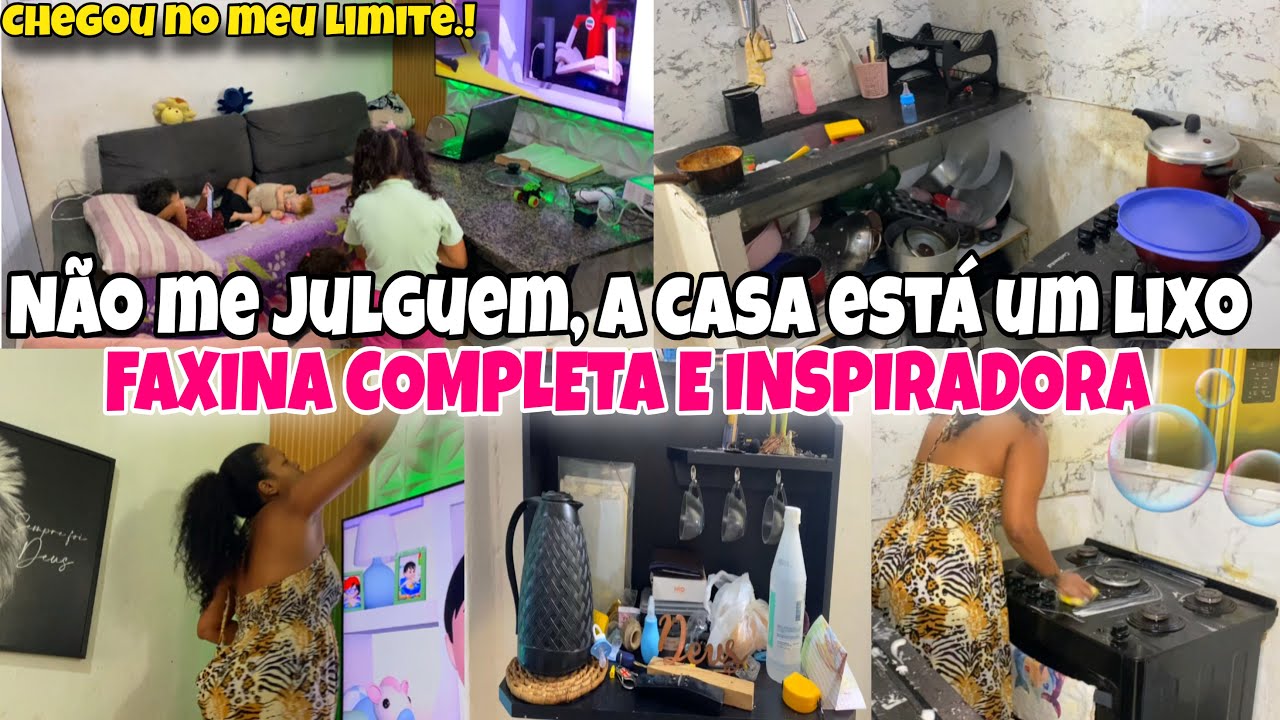 AS VEZES ME SINTO IMPOTENTE | PRIMEIRA FAXINA DO ANO 2026 🫧🥵  | ROTINA COM 5 CRIANÇAS 