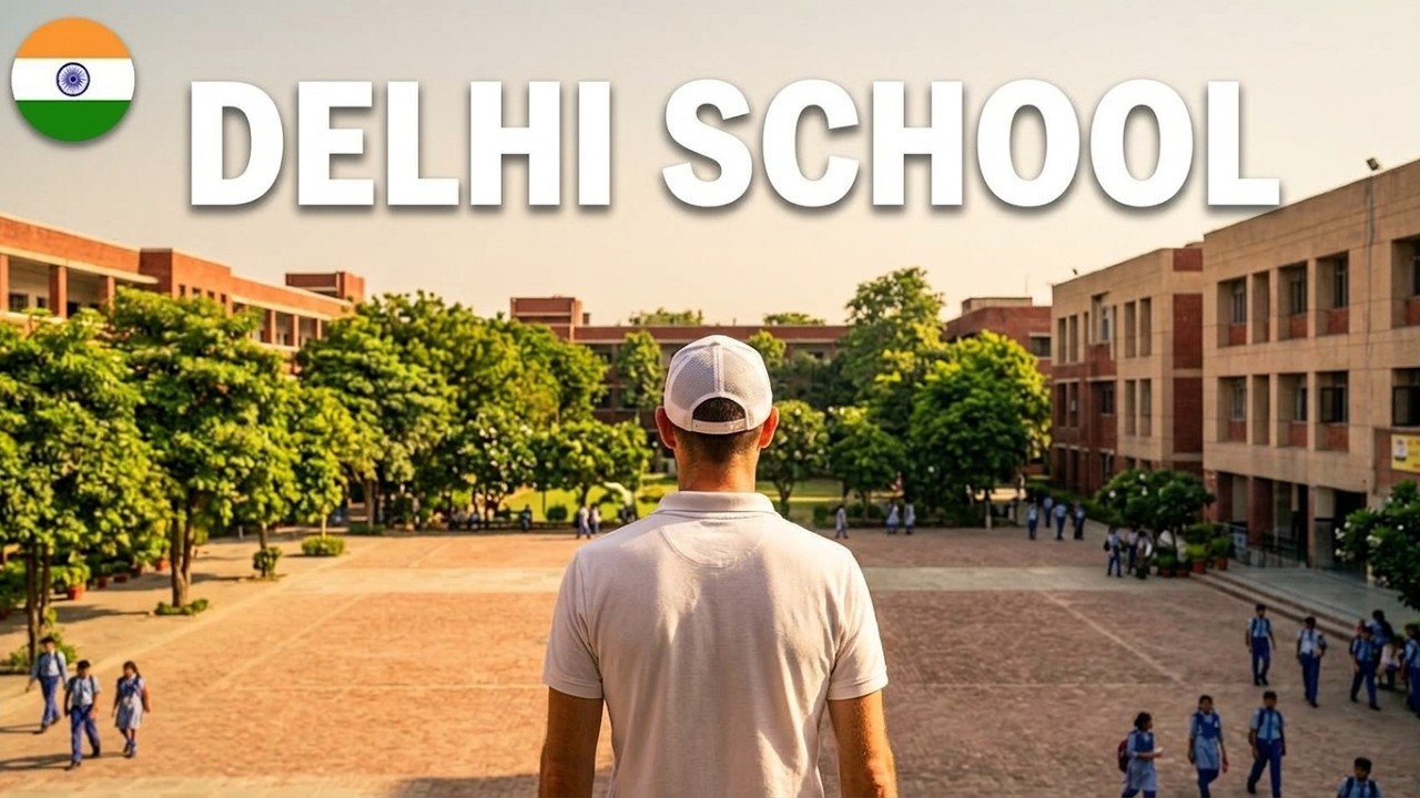 Inside a Delhi School + Funny Math Game 🇮🇳  | SV 8 Rohini | India Travel Vlog (Ep. 86)